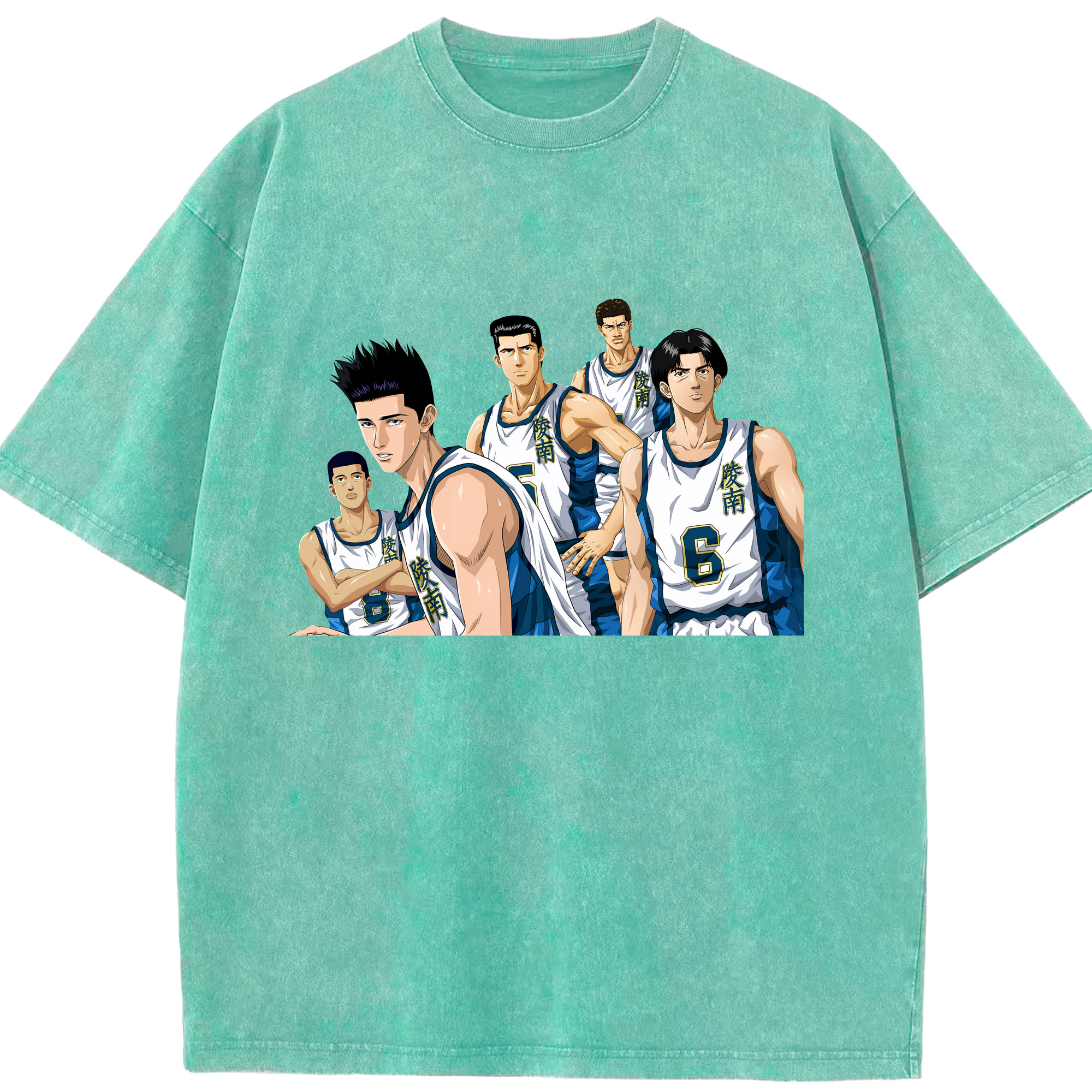 （画像用） SLAM DUNK／スラムダンク 綿100% ヴィンテージ風 半袖Tシャツ（フロントプリント）